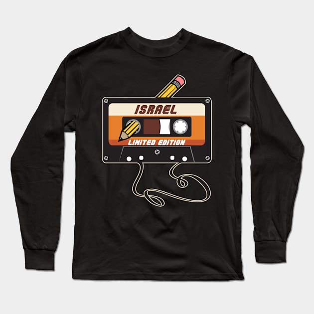 Israel - Limited Edition Cassette Tape Vintage Style Long Sleeve T-Shirt by torrelljaysonuk